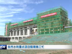 我市水利重点项目假期施工忙