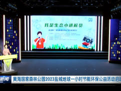 黄海国家森林公园2023盐城地球一小时节能环保公益活动启动