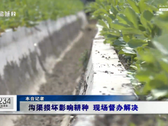 12345督办面对面：沟渠损坏影响耕种 现场督办解决