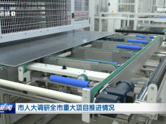 市人大调研全市重大项目推进情况