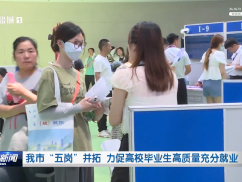 我市“五岗”并拓 力促高校毕业生高质量充分就业