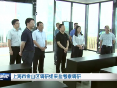 上海市金山区调研组来盐考察调研