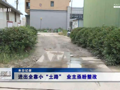 12345督办面对面：进出全靠小“土路”  业主亟盼整改