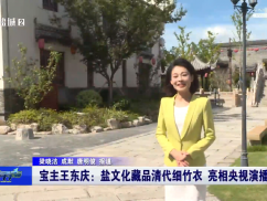 保主王东庆：盐文化藏品清代细竹衣 亮相央视演播厅